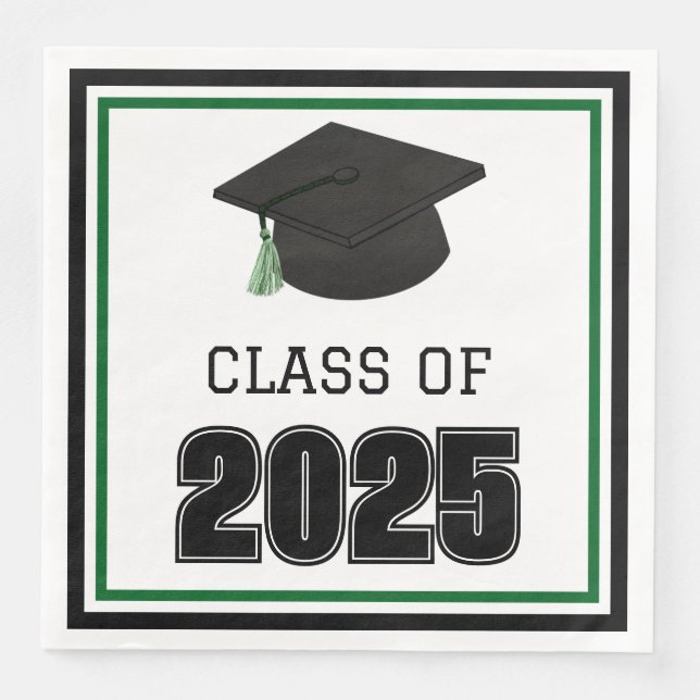 Servilleta De Papel De Cena Clase de Green 2025 (Anverso)