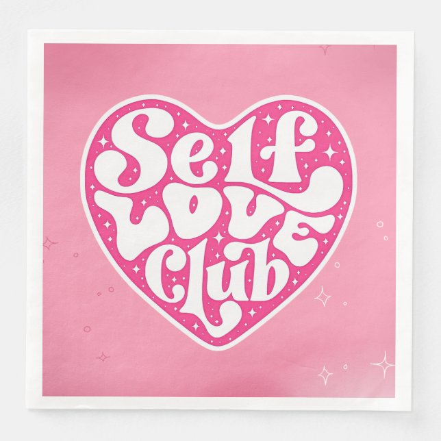 Servilleta De Papel De Cena Club de Amor Propio (Anverso)