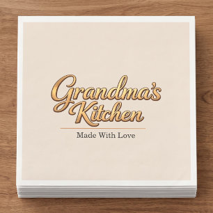 Servilleta De Papel De Cena Cocina de la Abuela Personalizada