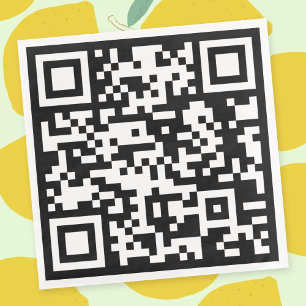 Servilleta De Papel De Cena Código QR creado instantáneamente (al ingresar su