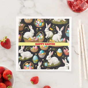 Servilleta De Papel De Cena Colección popular feliz de Pascua