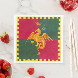 Servilleta De Papel De Cena Contrada del Drago Palio di Siena