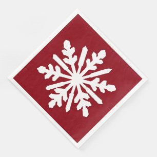 Servilleta De Papel De Cena Copo de nieve