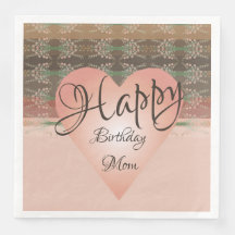 Coral De Corazón Y Peach Flowered