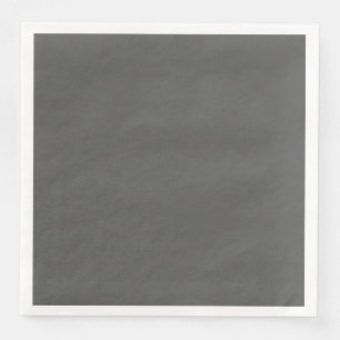 Servilleta De Papel De Cena Crea tu propio diseño personalizado gris oscuro