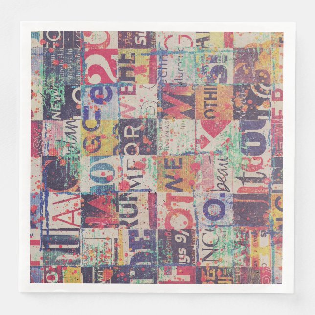 Servilleta De Papel De Cena Cuadros de arte de colección o papel de descomposi (Anverso)