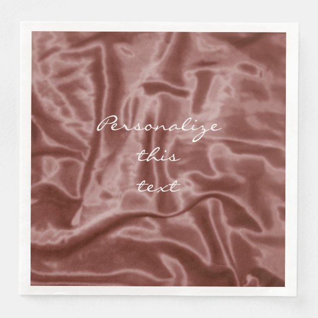 Servilleta De Papel De Cena Cucharas satinadas-personalizadas-de cena-chocolat (Anverso)