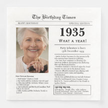 Cumpleaños en Periódico de 1935