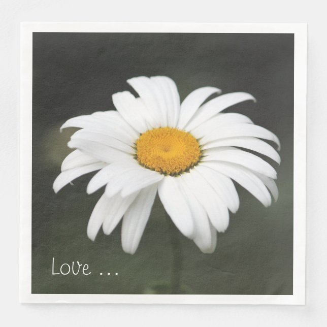 Servilleta De Papel De Cena Daisy Love Napkin (Anverso)