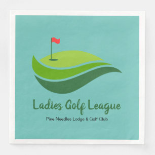 Servilleta De Papel De Cena Damas Liga de Golf Fiesta Dinner Napkin
