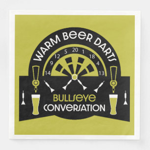 Servilleta De Papel De Cena Dardos de pub clásicos