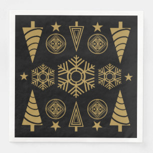 Servilleta De Papel De Cena Decoración Art Nouveau Navidad