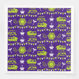 Servilleta De Papel De Cena Decoración de camping de caravana