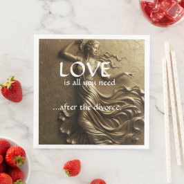 Servilleta De Papel De Cena Decoración divertida para divorcio de mujeres lujo