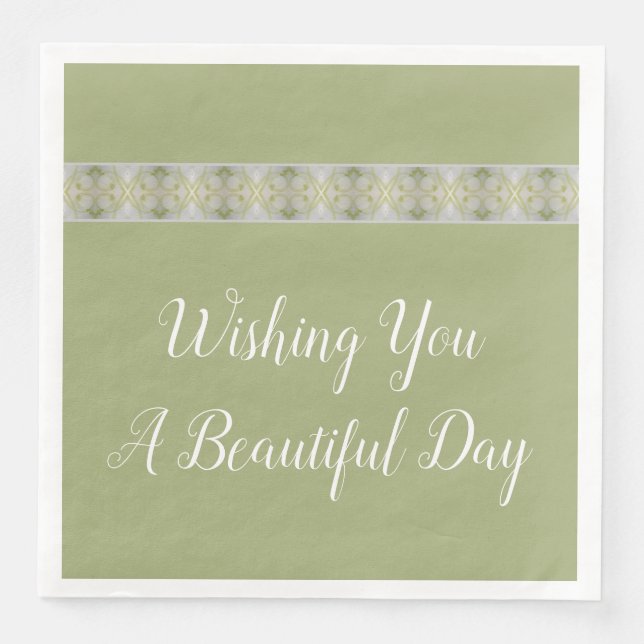 Servilleta De Papel De Cena Decorativo cotidiano (Anverso)