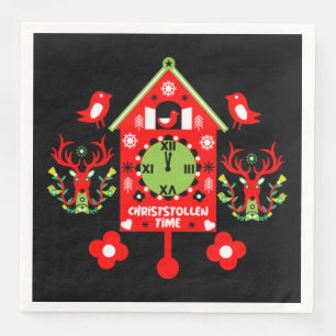 Servilleta De Papel De Cena Delantal de Navidad Christstollen Weihnachtsstolle