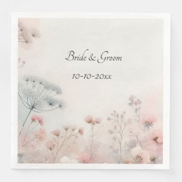 Servilleta De Papel De Cena Delicate Queen Anne's Lace Wedding