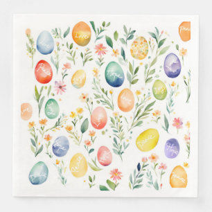 Servilleta De Papel De Cena Deseando Pascua