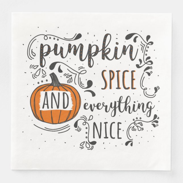 Servilleta De Papel De Cena Día de Acción de Gracias (Anverso)