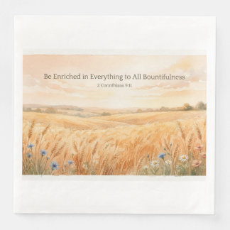 Servilleta De Papel De Cena Día de Acción de Gracias Enriquecido