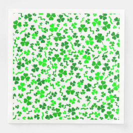 Servilleta De Papel De Cena Día de San Patricio Suerte Shamrocks Patrón de Con