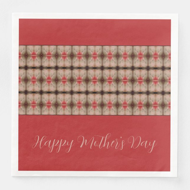 Servilleta De Papel De Cena Diseñador con patrones elegante (Anverso)