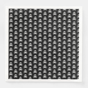 Servilleta De Papel De Cena Diseño de calavera pirata