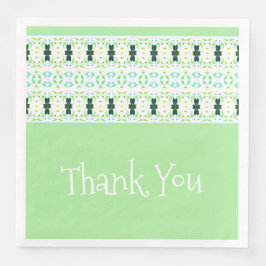 Servilleta De Papel De Cena Diseño Elegante Con Verde azulado