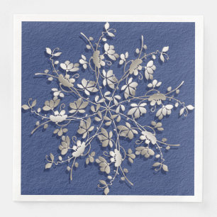Servilleta De Papel De Cena diseño floral