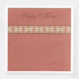 Servilleta De Papel De Cena Diseño floral con tintas