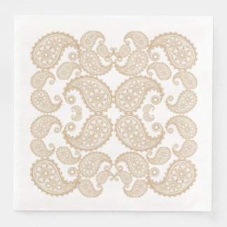 Servilleta De Papel De Cena Diseño floral de Paisley