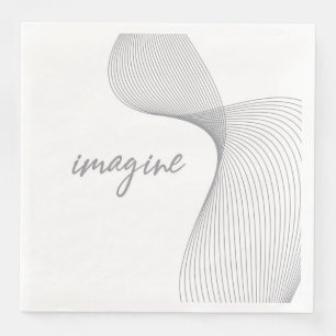 Servilleta De Papel De Cena Diseño gráfico moderno, simple y elegante de Imagi