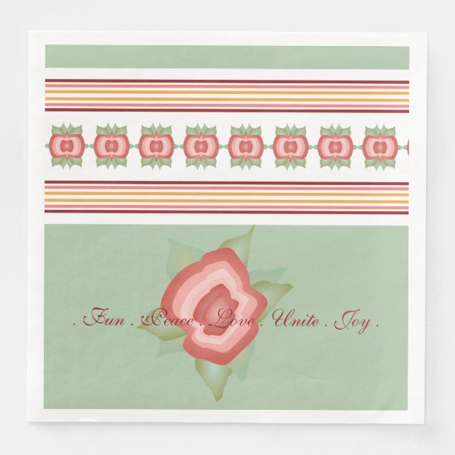 Servilleta De Papel De Cena Diseño moderno cotidiano con toallas de papel de b (Anverso)