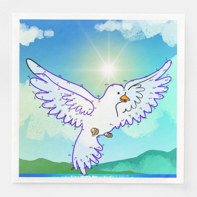 Servilleta De Papel De Cena Dove Connect (Anverso)