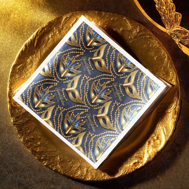 Servilleta De Papel De Cena Dulce de mascarada 16 máscaras de cuentas DNI1032 (Subido por el creador)