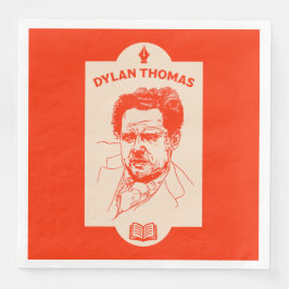 Servilleta De Papel De Cena Dylan Thomas Welsh Poet