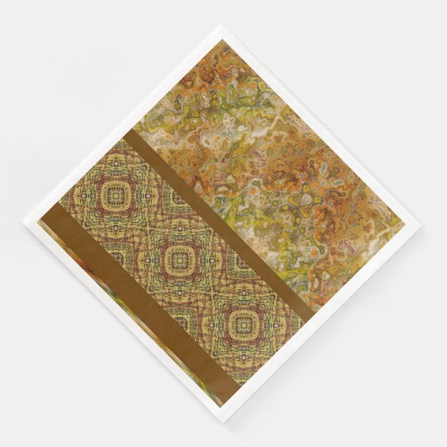 Servilleta De Papel De Cena Earthtone Sampler Paper Party Napkins (Esquina)