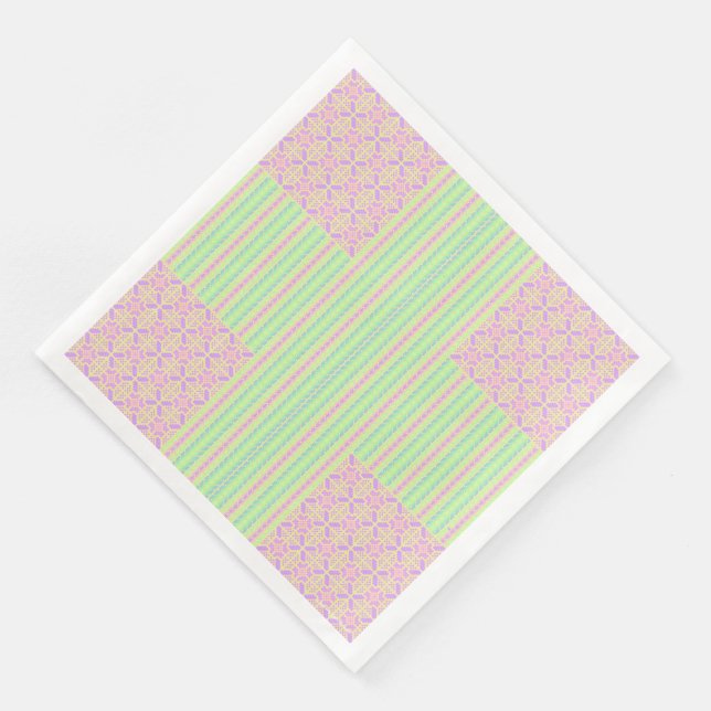 Servilleta De Papel De Cena Easter Pastel Cross Party Paper Napkins (Esquina)