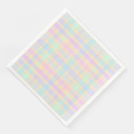 Servilleta De Papel De Cena Easter Pastel Plaid Party Paper Napkins