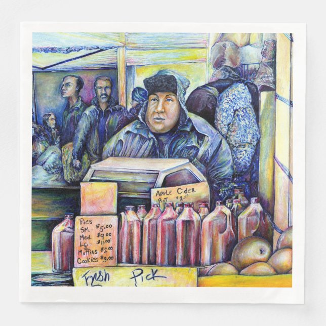 Servilleta De Papel De Cena Él Escuchó, Lo Que Vi (Anverso)