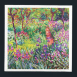 Servilleta De Papel De Cena El jardín Iris de Giverny, por Claude Monet<br><div class="desc">Por favor visite mi tienda para un diseño más interesante y más elección de color. => zazzle.com/iwheels*</div>