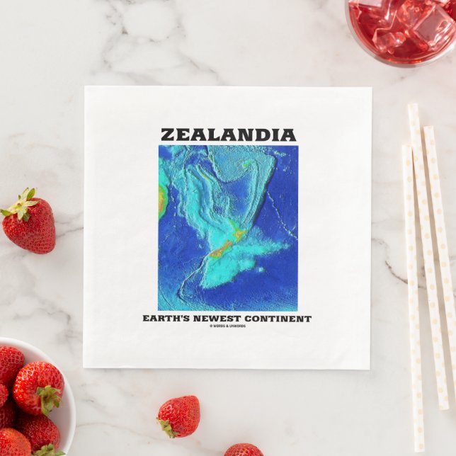 Servilleta De Papel De Cena El nuevo continente de Zelanda (In situ)