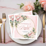 Servilleta De Papel De Cena Elegant Boho Rose Gold Floral Bridal Shower Napkin<br><div class="desc">✅ For matching items search 218B in my collections ✅ Celebrate the bride with elegant rose gold, dusty pink, and blush floral bridal shower napkins featuring delicate boho greenery and eucalyptus accents. Perfect for romantic table décor, these stylish napkins add a soft, feminine touch to any bridal shower. Ideal for...</div>