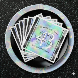 Servilleta De Papel De Cena Elegante celebración del 43° Aniversario del Boda 