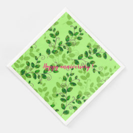 Servilleta De Papel De Cena Elegante floral de moda vintage