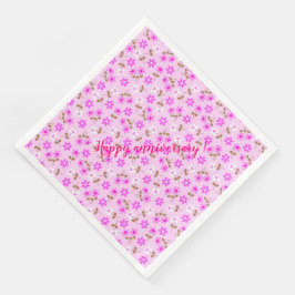 Servilleta De Papel De Cena Elegante floral de moda vintage