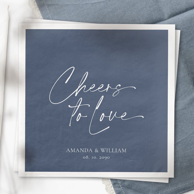 Servilleta De Papel De Cena Elegante Napkin de bodas - Saludos para amar (Subido por el creador)