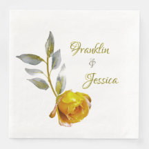 Elegante rosa de paz suave Boda oval verde y dorad