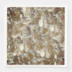 Servilleta De Papel De Cena Elegante Rosa floral Petal