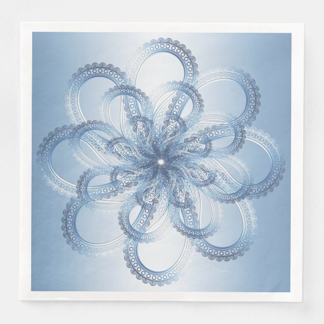 Servilleta De Papel De Cena elemento Paisley. (Anverso)